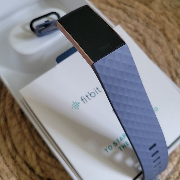Fitbit Charge 3 Advanced Fitness Activity Tracker Rose Gold Blue Grey - Picture 5 of 6